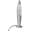 Image de Speelse Glitter Tafellamp Volcan 4187ST - 35 cm hoog, 9 cm diameter, gemaakt van staal, zilver, merk Mexlite
