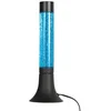 Image de Speelse Glitter Tafellamp Volcan 4188ZW - Hoogte 37 cm, Diameter 14 cm, Gemaakt van zwart staal, Inclusief E14 lichtbron - Mexlite