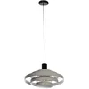 Image de Grijze Hanglamp Halo Cirque 4217GR   Diameter 50 cm, Hoogte instelbaar, van Metaal en Kunststof, Steinhauer, Trendy Design voor Binnen