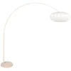 Image de Vloerlamp Steinhauer Luma-Nola 4318CR   Trendy creme kleur, verstelbare hoogte (max. 240 cm), metaal & textiel, draaibaar en kantelbaar, ideale verlichting voor binnen