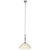 Image de Anthea 4327BR   klassieke hanglamp met marmerlook glas, Ø 45 cm, hoogte instelbaar, brons, Steinhauer