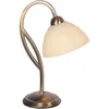 Image de Anthea 4329BR - Klassieke tafellamp met marmerlook glas, bronzen armatuur, 38 cm hoog, E27 fitting - Steinhauer
