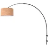Image de Wandlamp Sparkled Light 4343ZW - Zwart met Kurken Kap Ø40 cm - Draaibaar, Uitschuifbaar - Steinhauer
