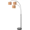 Image de Vloerlampen Sparkled Light, zwart, eigentijds, kantelbaar, hoogte verstelbaar, materiaal: kurk en metaal, merk: [Merknaam]
