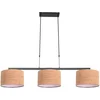 Image de Hanglamp Stang Hoogteinstelbaar Zwart Kurk Metaal 3457ZW + K7396FS Eigentijds Binnen