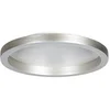 Image de Plafonnière Steinhauer Ringlux 4135ST Staalkleur Ø40CM met 3600 Lumen, Moderne verlichting met kunststof, elektronica en metaal, Dimbaar met wanddimmer