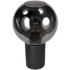 Image de Tafellamp Sferio 4380ZW van Mexlite met rookglas kap Ø20 cm, metalen voet in matzwart, stijlvol modern design voor binnen gebruik