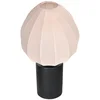 Image de Tafellamp Silura 4385ZW zwart met crème linnen kap - trendy ontwerp van Mexlite, perfect voor binnen met E27 fitting en elegante combinatie van materiaal.