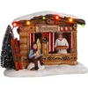 Image de LuVille Kerstdorp Miniatuur Braadworst Marktkraam - L14 x B11 x H10 cm