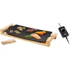 Image de Princess Table Chef Pure Black 103026 - Gourmet - Grill & Bakplaat - 50x25 cm - Regelbare thermostaat - 2 meter snoer - 2200 Watt - Bamboe