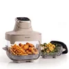 Image de Seeger ClearFry Glazen Airfryer - 6 Programma's - PFAS-Vrij - 60°C Tot 200°C - 2.5L + 4.5L Glazen Containers - Beige