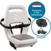 Image de Qibbel Junior 6+ Fietsstoeltje Achter Bagagedrager bevestiging - QuickConnect - Fietszitje   Pebble Grey - inclusief voetbeschermingsplaten en voetsteunen