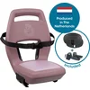 Image de Qibbel Junior 6+ Fietsstoeltje Achter Bagagedrager bevestiging - QuickConnect - Fietszitje   Plum Rose - inclusief voetbeschermingsplaten en voetsteunen