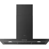 Image de Inventum AKB9005ZWA platte wandschouw afzuigkap 90 cm - Afzuigcapaciteit 645 m3/h - Geschikt voor open keuken - 3 standen - Ledspots - Luchtafvoer en recirculatie - Zwart