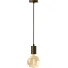 Image de Calex Retro Pendellamp - Industrieel Hanglamp - E27 Fitting - Brons - Excl. lichtbron