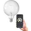 Image de Calex Slimme Lamp - Wifi LED Filament Verlichting - Globe 12,5cm - E27 - Smart Lichtbron Helder - Dimbaar - Warm Wit licht - 7,5W