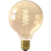 Image de Calex Filament LED Lamp - E27 - Vintage Lichtbron - 9.5cm - Goud - Warm Wit Licht - Dimbaar