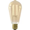 Image de Calex - Functionele LED Lamp, Rustiek Goud ST64, E27 Fitting, 4.5W, Extra Warm Wit Licht (2100), Dag- en Nacht Sensor