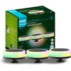 Image de Calex Smart Outdoor 24v Tuinverlichting - Set van 3 Padverlichting - Slimme Grondspot - RGB en Warm Wit Licht - Zwart
