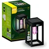 Image de Calex Smart Outdoor Solar Buitenlamp - Slimme Wandlamp Lantaarn - RGB en Warm Wit - Buitenverlichting - Zwart