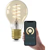 Image de Calex Smart Outdoor Smart LED Lamp - E27 - Slimme Bluetooth Mesh Bulb - RGB en Warm Wit Licht - Goud - 7W