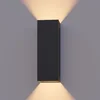 Image de Calex LED Wandlamp Milan - Rechthoek - LED Up & Down - Verstelbare Stralingshoek - 8W - Tuinverlichting - Modern Design - Warm Wit Licht - Voor Binnen en Buiten - Zwart
