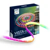 Image de Calex Vista LED Strip 5 meter - Voor Binnen - RGBIC - Warm wit licht - Inclusief Afstandsbediening