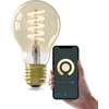 Image de Calex Smart Filament LED Lamp - E27 - Warm Wit Licht - Goud - Slimme Verlichting - A60 - 7W