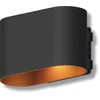 Image de Calex Potenza Wandlamp - Up & Down Tuinverlichting - 4.5W - Warm Wit Licht - Zwart