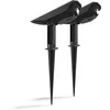 Image de Calex Padoa Solar Prikspot - 2 stuks - Tuinspot - Zonne-energie - Waterdicht - Dag Nacht Sensor - Warm Wit Licht - Zwart