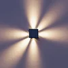 Image de Calex Altamura Solar Wandlamp - Tuinverlichting op Zonne-energie - Buitenlamp met Dag Nacht Sensor - Warm Wit Licht - Zwart