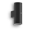 Image de Calex Pavia Wandlamp - 2x GU10 - Buitenlamp met Dag en Nacht Sensor - Moderne Tuinverlichting - Zwart