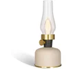 Image de Calex Lavinio Oplaadbare Tafellamp - Draadloos - LED Olielamp - Camping Lamp - Binnen en Buiten - Warm Wit Licht - Dimbaar - Zand