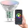 Image de Calex Smart LED Lamp - GU10 - Wifi kleurlamp - Slimme Verlichting - Dimbaar - RGB en Warm Wit licht - 4.9W