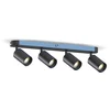 Image de Calex Plafondlamp - 4-Lichts - Opbouwspot - Ovaal - Zwart - Goud