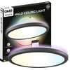 Image de Calex Halo Slimme Plafonnière - Smart Plafondlamp 30cm - RGB en Warm Wit Licht - Zwart
