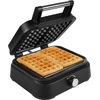 Image de Princess 132398 Wafelijzer - 2 Belgische wafels - 4x7 - Regelbare thermostaat - Anti aanbaklaag - Hoog vermogen - 1500 Watt - 26 x 22 cm - Belgisch Wafelijzer Deluxe - Zwart