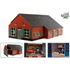 Image de Kids Globe Boerderij Woonhuis met Stal, 1:32