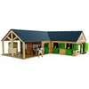 Image de Kids Globe Paardenhoekstal met 3 Boxen en Berging 1:24