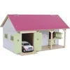 Image de Kids Globe Paardenstal Roze met 2 Boxen en Berging 1:32