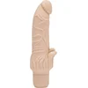 Image de GET REAL BY TOYJOY Classic Vibrator met Clitorisstimulatie - lichte beige