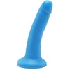Image de Get Real   Dual Density Dildo met Zuignap met Aders in Stijlvol Opvallend Ontwerp Verharde Kern - 15 cm   Blauw
