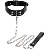Image de Taboom - Elegant Collar and Chain Leash - Bondage / SM Collar and leash Zwart