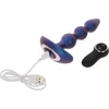 Image de TOYJOY - The Bold Beaded Vibr Anal Plug - Anal Toys Blauw