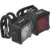 Image de AXA Niteline 44R Fietsverlichting Set   LED Voorlicht & Achterlicht   USB Oplaadbaar   450 m Zichtbaarheid   4 Lichtstanden   Compact Design
