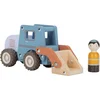 Image de Little Dutch Houten bulldozer   Blauw