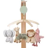 Image de Little Dutch Safari Friends Houten Muziekmobiel