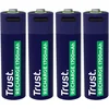 Image de Trust USB-C Oplaadbare Batterijen AA - meegeleverde 4x split USB-C kabel - 4 stuks
