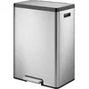 Image de EKO - EcoCasa 2 recycling pedaalemmer 20+20 liter - Stainless steel Polypropylene - mat RVS - Prullenbak