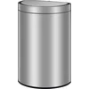 Image de EKO - Mirage Semi-round Sensor Bin 47 liter - Stainless steel - mat RVS - Prullenbak